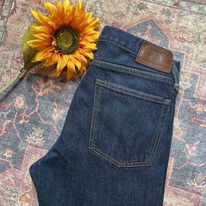 Lands’ End Men’s Square Rigger Straight Fot Jeans - 32